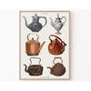 Modern Retro Kitchen Teapot Art Minimalist Illustrations Posters Prints Canvas Painting Wall Art Picture Living Room Home Decor