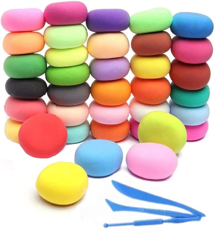 Eclet (Pack Of 1Air Dry Clay, Colorful Children Soft Clay, Creative Art Crafts, Gifts For Kids-Multi Color. Non-Toxic Mo