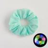 LED Luminous Hair Tie: Three-Speed Shining Color Large Intestine Hair Band for Nightclubs - European & American Style Hair Accessory.