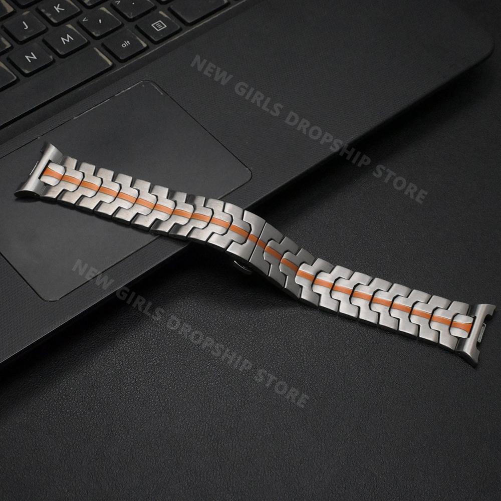 Kovový náramek Business pro Samsung Galaxy Watch 8 Classic 46mm Nerezový řemínek pro Galaxy Watch 8 44mm 40mm Příslušenství