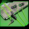 3.5MM In-ear Earbuds with Noise-canceling Mic Dynamic Sound Heavy Brass Wired Gaming Earphones for Phones