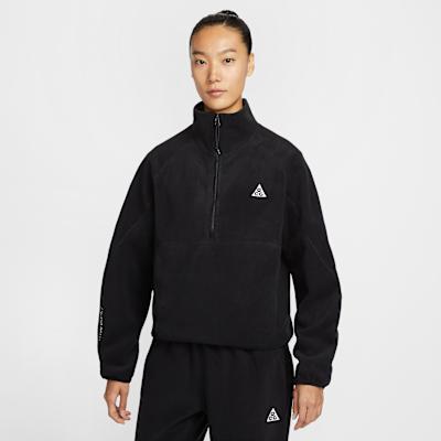 Nike ACG Wolf Tree Sweatshirts Women s Black Stand Collar Moderate Oth L