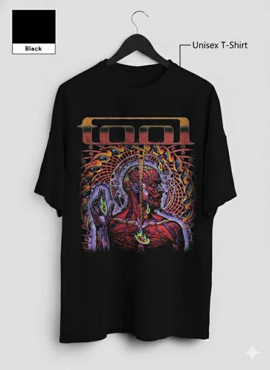 Unisex Adult Casual Music Tool Band Graphic T-Shirt isex Prog Metal... S