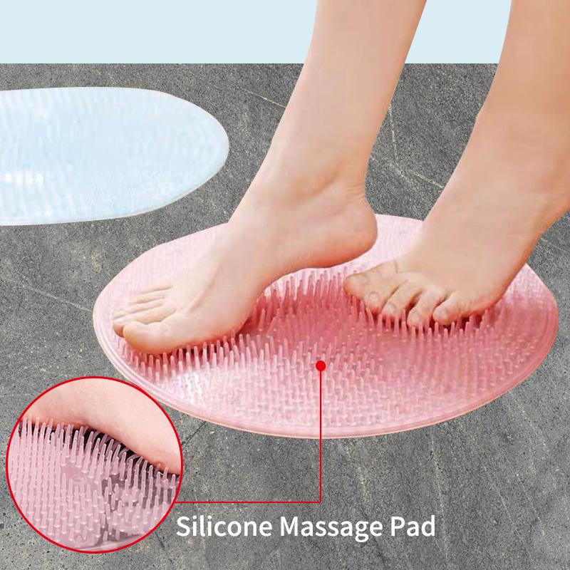 Foot Massage Brush Bathroom Accessories Silicone Massage Brush Bath Mat Cleaning Tools Household Supplies