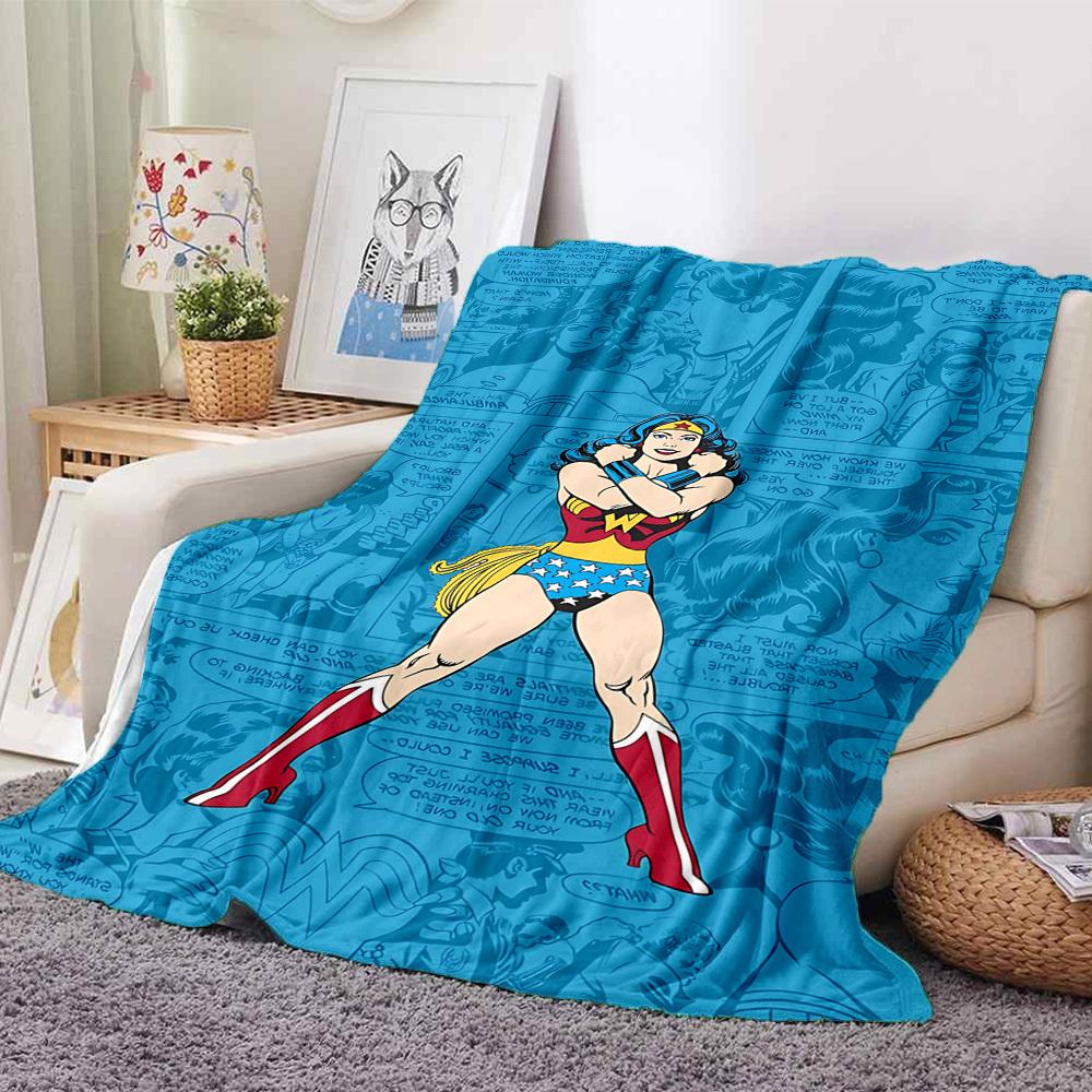 1pc Wonder Woman Flannel Throw Blanket Soft, Warm & Cozy for Couch, Bed, Office, and Travel Versatile All Season Gift, Christmas Present