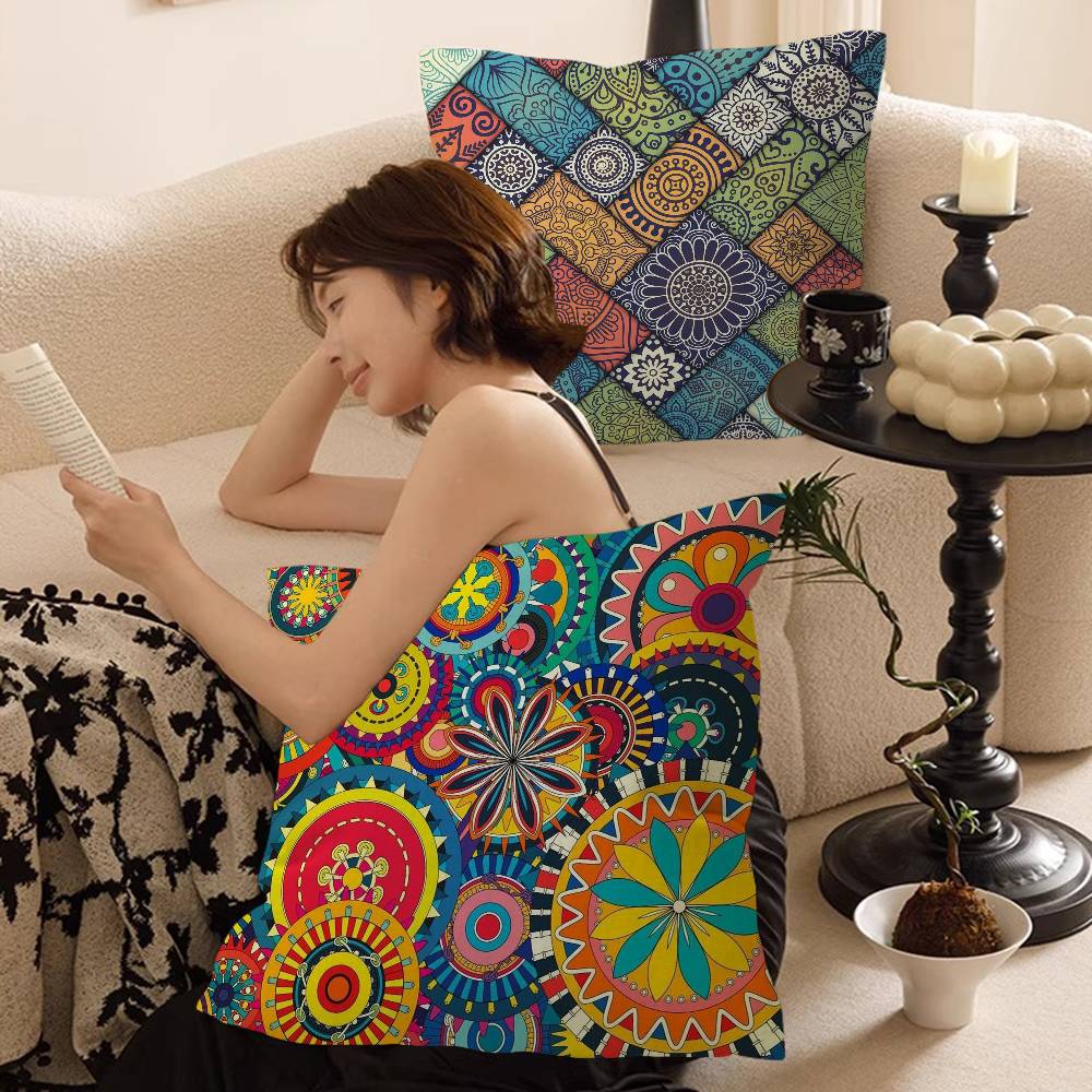 Bohemian Area Pillow Cover Design Cushion Cover Decor Holiday Decorati
