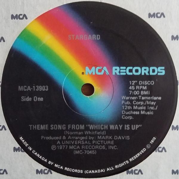 

12inch Record STARGARD - Theme Song From Which Way Is Up / MCA13903 MCA Records 1977 Canada Soul/Funk Used