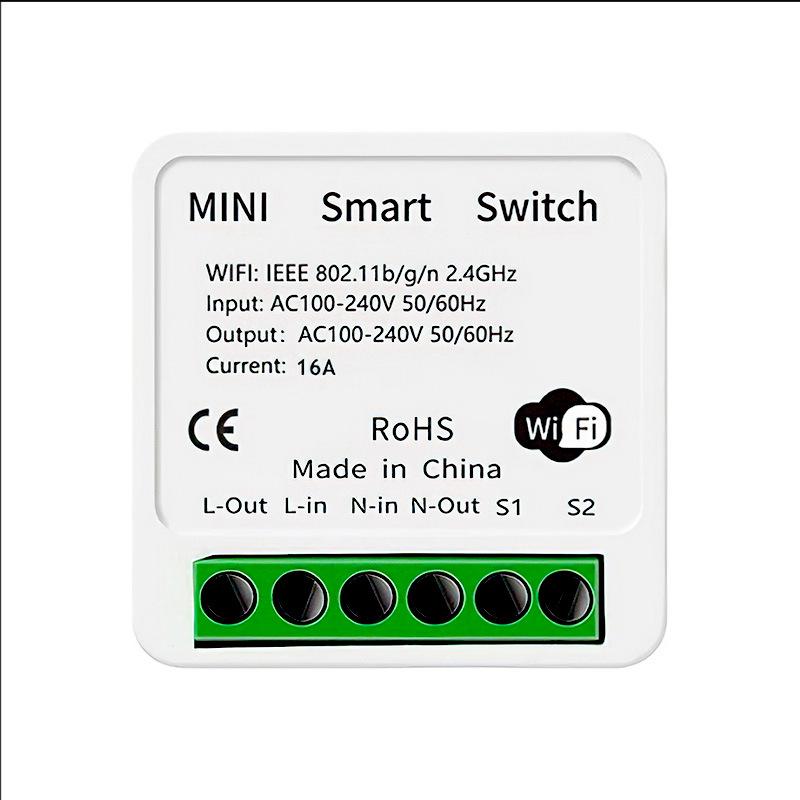 Мини Умный WiFi Переключатель Tuya: Скрытый модуль таймера с голосовым управлением