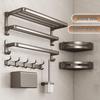 Miling No-Drill Wall-Mounted Bathroom Storage & Towel Rack