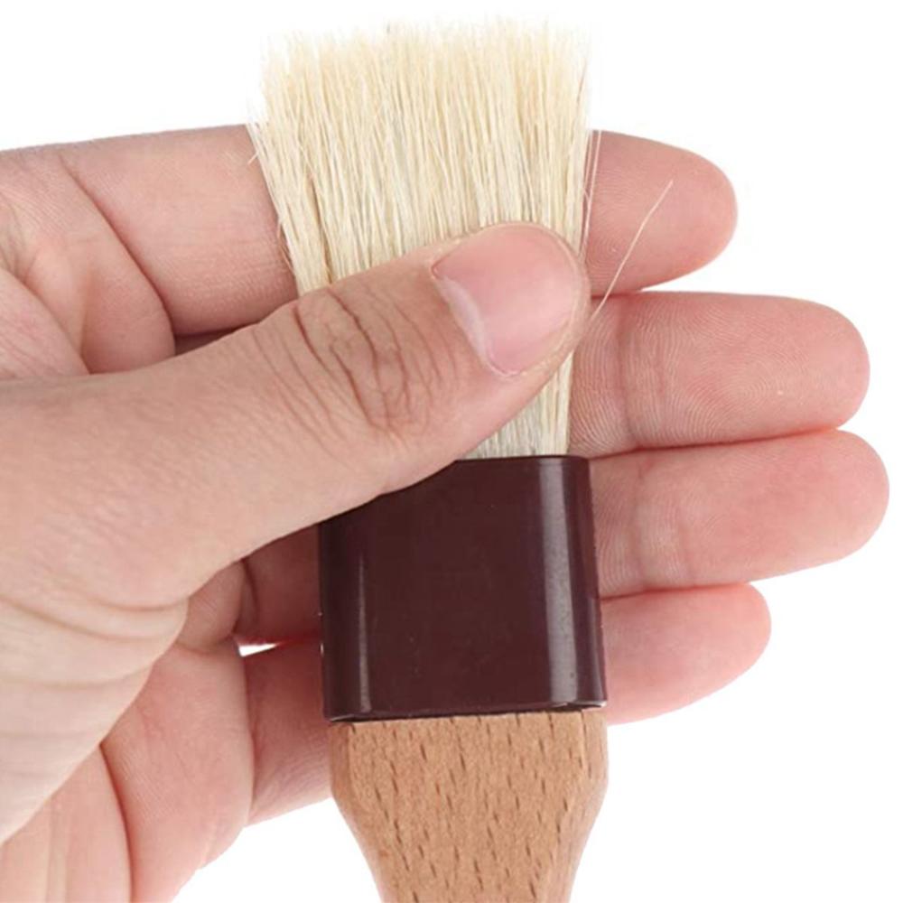 Baking BBQ Grill Wooden Handle Boar Bristles Marinade Tool Basting Brush Sauce Baster Pastry Brush