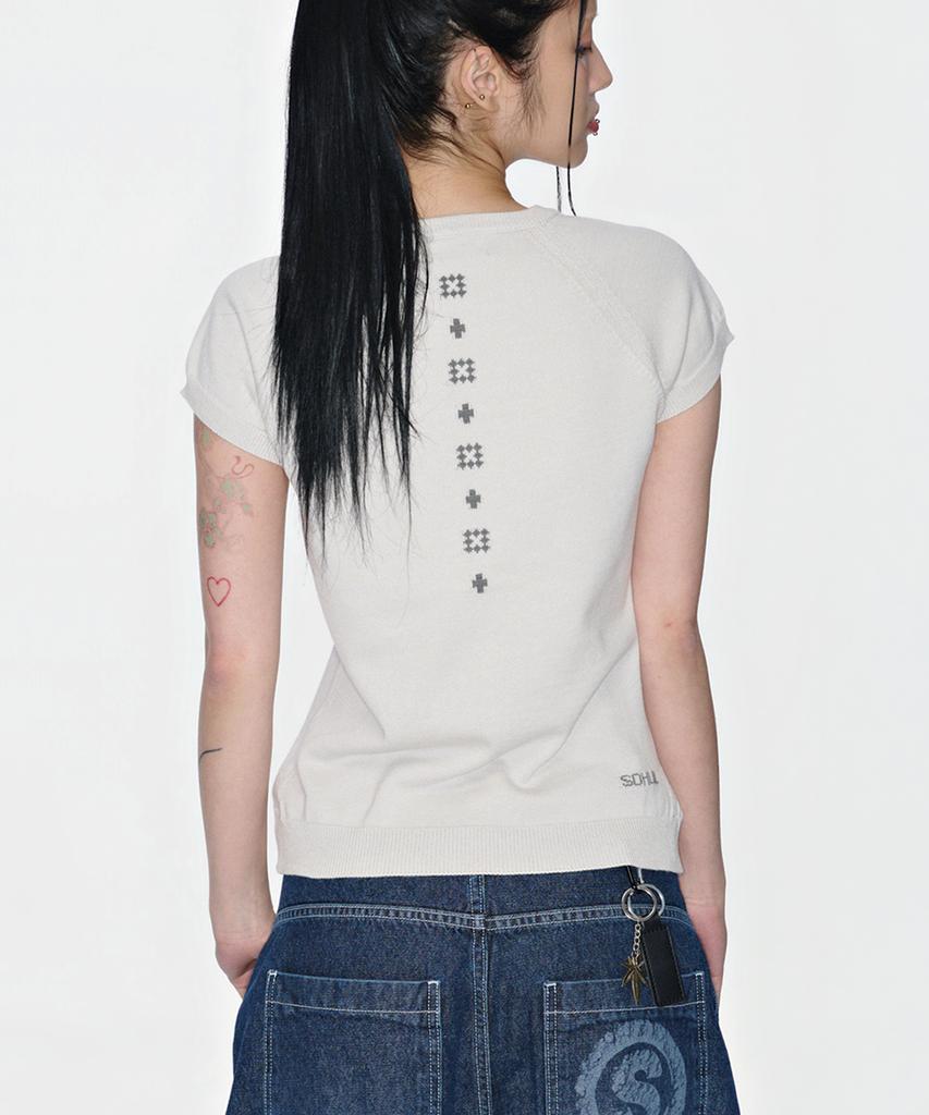 Soheul Cr Back Knit T (Cloud)