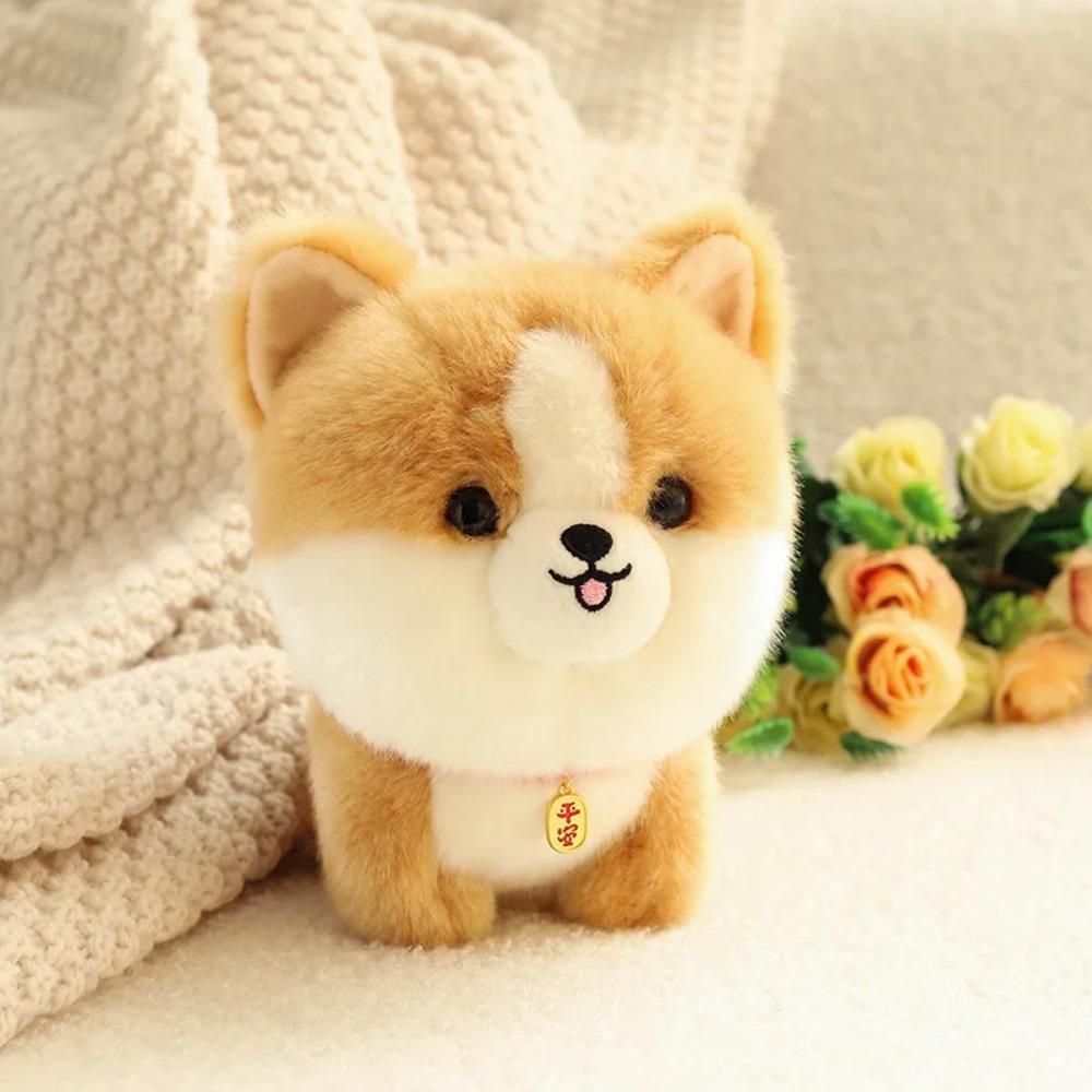 Regalo di Compleanno Bambola Cucciolo Carino Peluche Bambola Husky Bambola Corgi Bambola Animale di Simulazione Peluche Giocattolo per Bambini Regalo