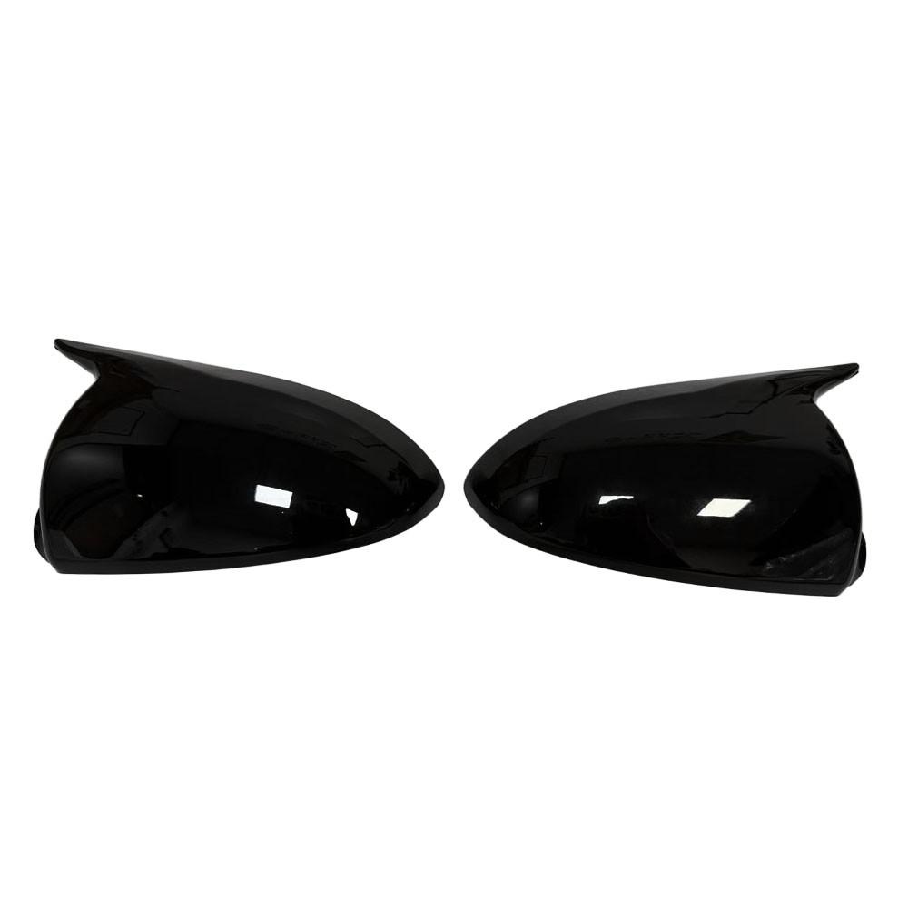 For Mercedes Benz Smart Fortwo W451 2008-2014 2x Car Sticker Rearview Side Mirror Cover Wing Cap Exterior Case Trim Decoration