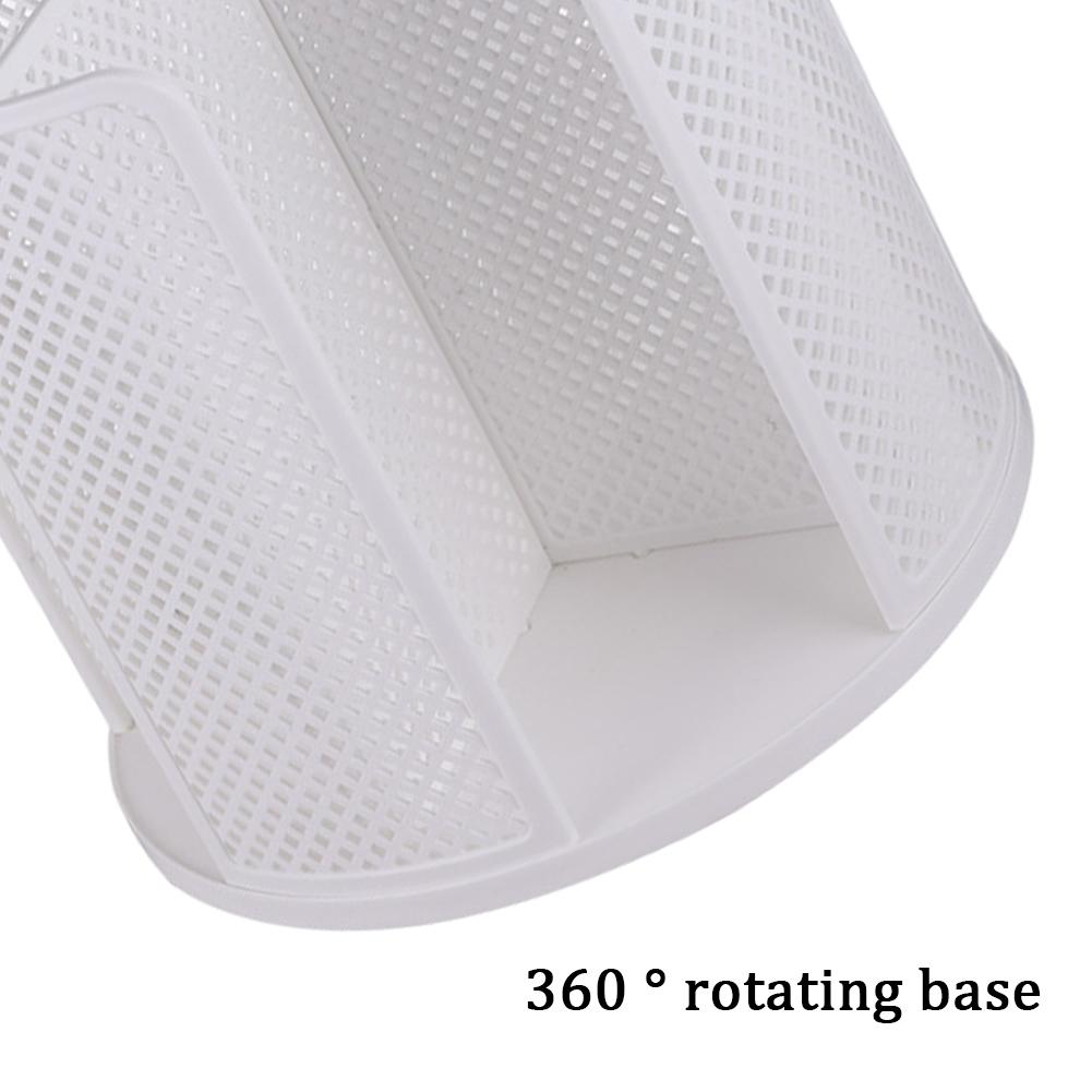360° Rotatable Storage Rack Cup Dispenser 4 Compartment Cups and Lids Holder Detachable Desktop Multifunctional Dispenser