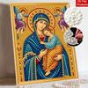DIY 3D Pearl Diamond Painting Art Set Religious Mother And Son Home Decor Art Set Wall Art