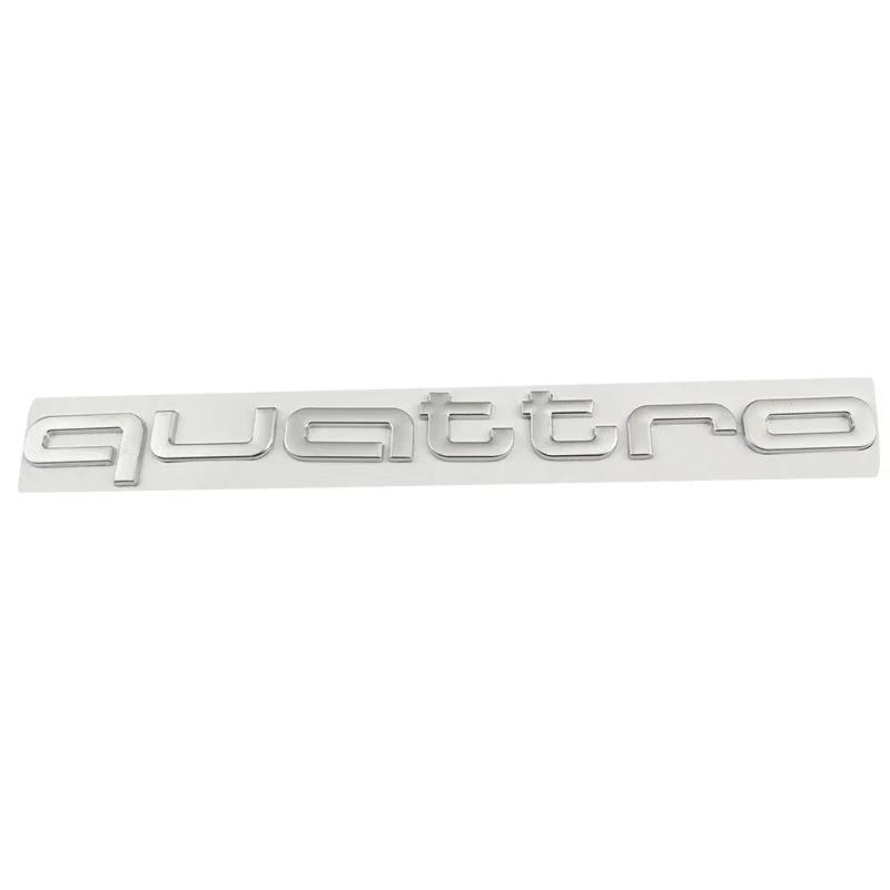 Car Rear Trunk Badge Sticker For f2 Quatrro Q5 Q3 Q2 S3 S5 S6 RS3 RS4 RS5 B6 B5 B2 B7 TT TTS Badge Emblems Auto Accessories