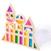 25-Piece Wooden Acrylic Magic Building Blocks: Creative Translucent Shapes for Children's Cognitive Development