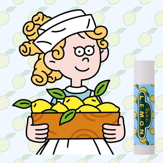 Mentholatum Lip Ice Lip Balm Lemon 3.5g, Korean cosmetics