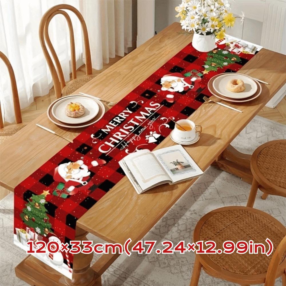 Xmas Party Christmas Table Runner New Year Christmas Tablecloth New Table Cover  Party Ornament