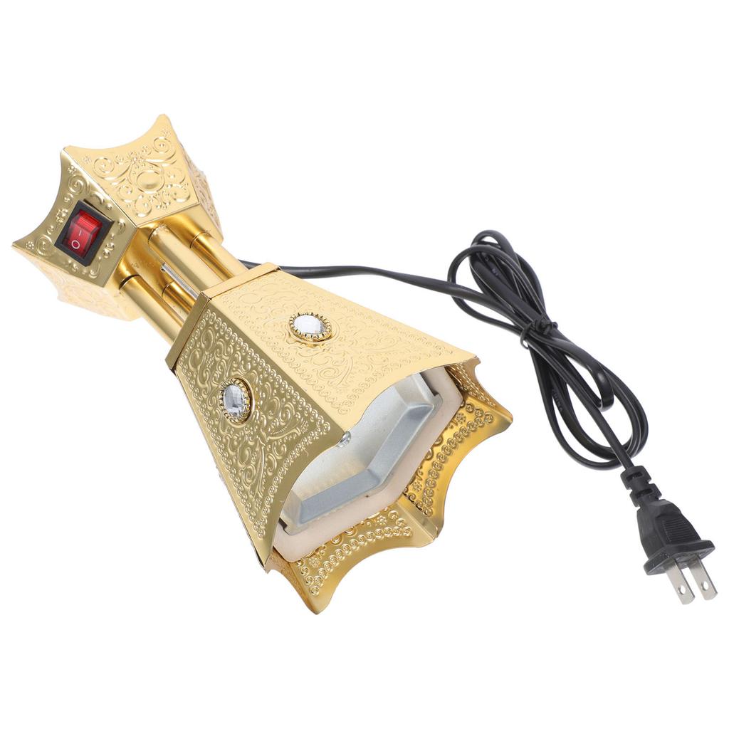 Brûleur d'encens électrique à brancher sur secteur pour bureau, encensoir rétro vintage, centre de table en métal, porte-arôme pour décoration intérieure