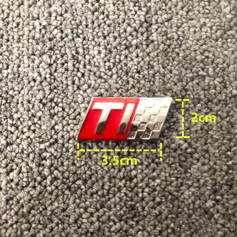 Metal Ti Logo Car Sticker Badge Body Decoration Emblem Auto Exterior For Alfa Romeo 159 147 156 giulietta 147 159 mito Stelvio zl2