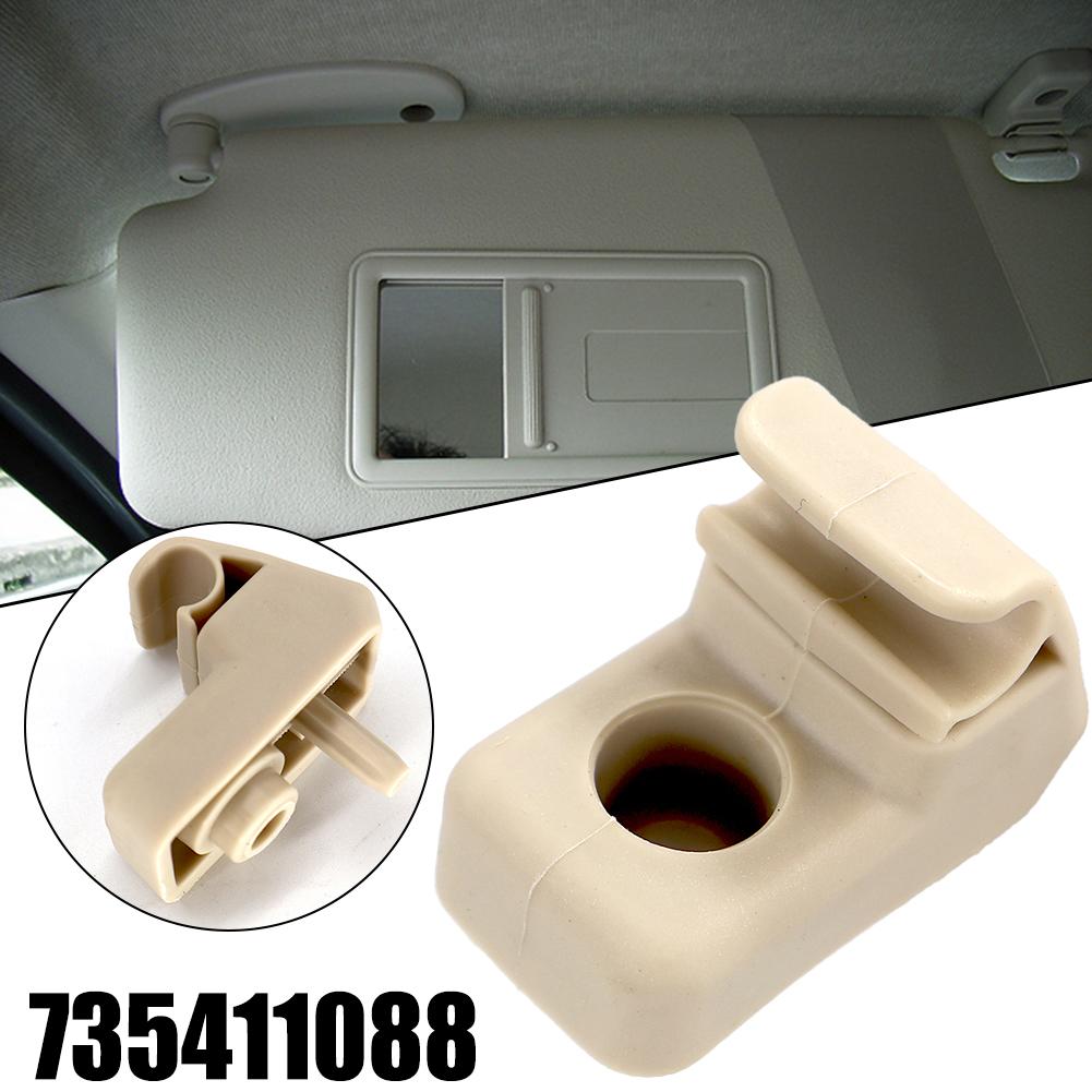 1/2x Auto Sun Visor Clip Holder Mount Hook Bracket Hanger Replacement 735411088 For Fiat Grande Punto Etc Automotive Accessorie