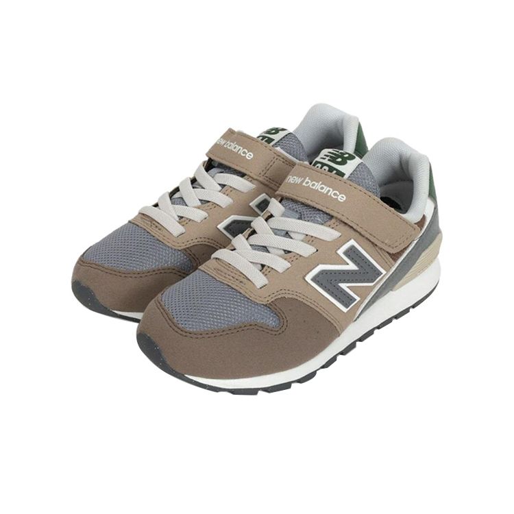 New Balance Nb 996 Kids Breathable Comfortable Soft Sole Fabric Synthetic Leather Low Top Casual Running Shoes Kids Sneaker Khaki YV996MA3
