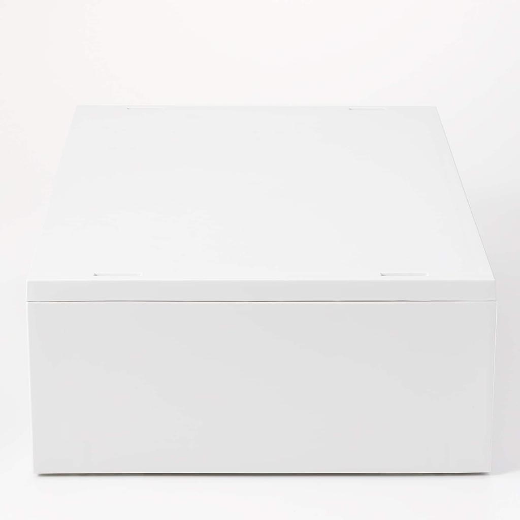 MUJI Recycled Polypropylene Small Item Storage White 37cm W x 26cm D x 12cm 84799655 Case, Wide, Medium, Gray, Approx. H,