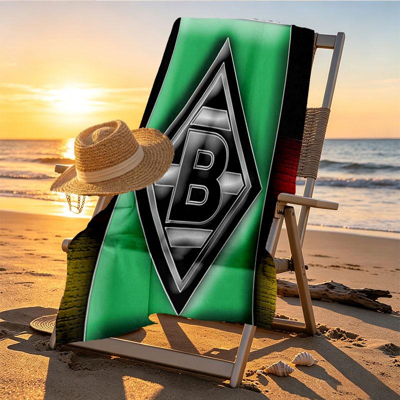 Borussia Mönchengladbach Baskılı Plaj Havlusu Tasarımı, Yumuşak, Hafif. Ev Banyo, Spa, Havuz, Yoga, Sörf, Kamp, Aile, Arkadaş İçin Hediye