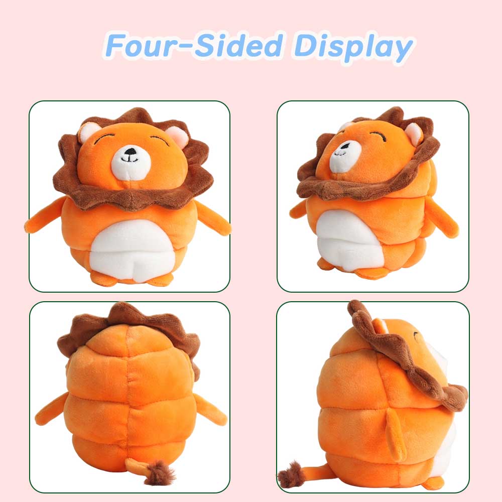 Super Soft Squeeze Toys Custom  Plush Toy  Stuffed Animal Holiday Gift Set Lion, Octopus, Penguin