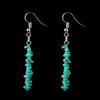 Irregular Natural Crystal Stone Beaded Earrings Multicolor Stone Diy Fringed Earrings E05