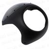 Motorcycle Cafe Racer Front Cowl Rocket Bikini (Matte Black/Smoked Glass)