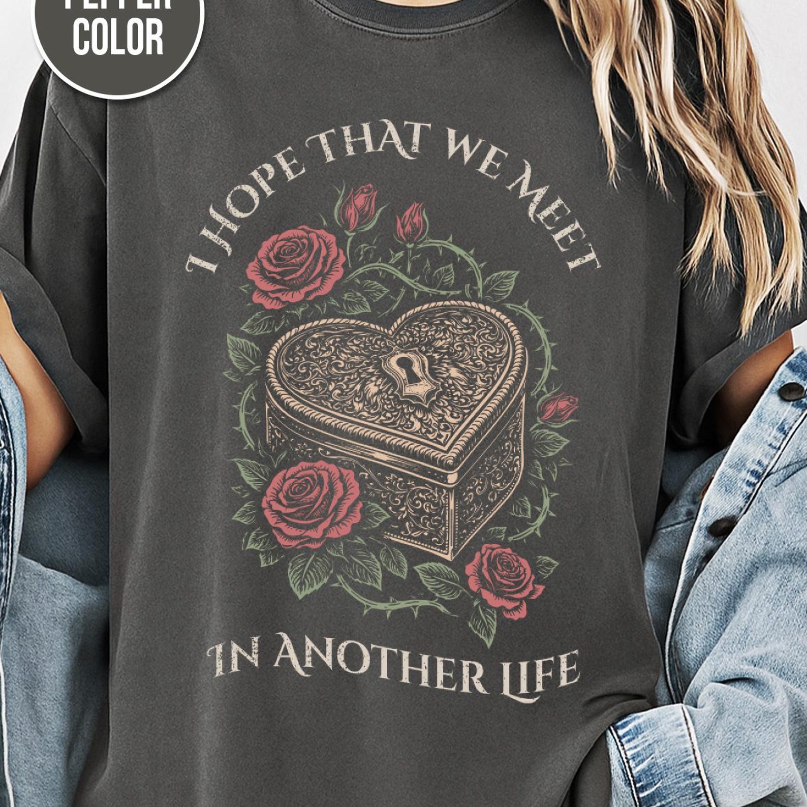 Gothic Heart, Metal Shirt, Gothic Vintage Shirt, Comfort Colors, GifT shirt, Gothic Clothing, Distressed Graphic Tee S