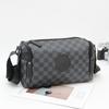 Men's Bag Casual Fashionable Shoulder Commuting Plaid Cross-body Korean Diagonal Cross-square Trend