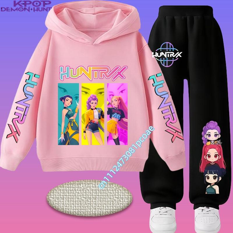 Movie Korean Style Sets Children Hoodies Pullover Sweatshirt Trucksuit Cartoon Girls Boy Kids Clothes