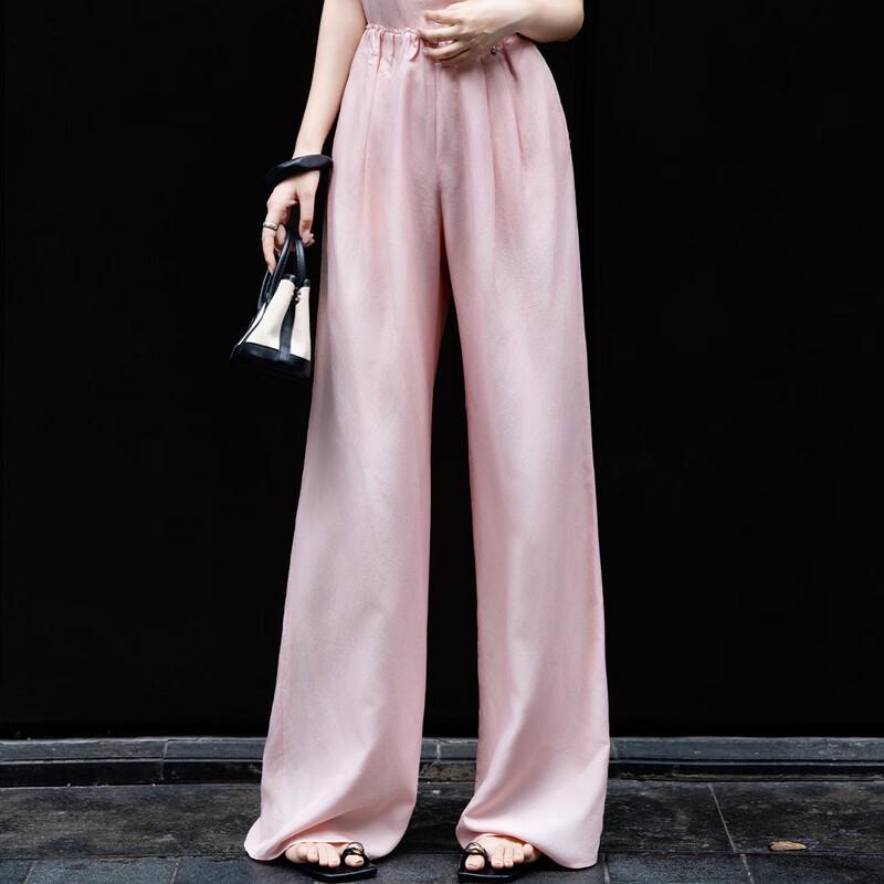 Lanser Summer 2026 Cupro Crepe Wide-Leg Pants L