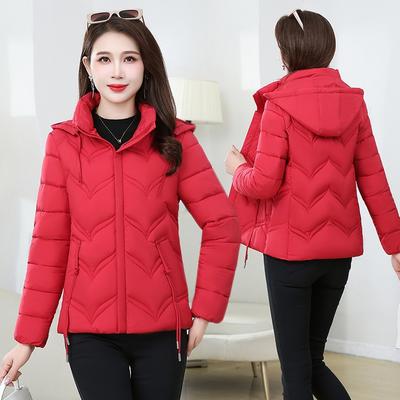 Down Cotton-padded Clothes Women's Short Stand-up Neck Cotton-padded Clothes Fashion Slim-fitting Cotton-padded Jackets Hooded Warm Jackets