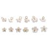 5Pcs Resin Mini Flower Pendant Charms for Necklace Bracelet DIY Jewelry Craft Making