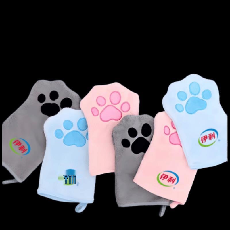 Cute Cat Paw Coral Fleece Hand Towel