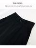 Versatile Gray High-Waist Loose Wide-Leg Suit Pants