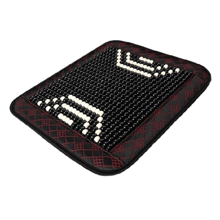 Cooling Seat Pad Back Cushion Car Accessory Ventilated Beaded Seat Cover Vehicle Chair Lumbar Back Brace Support Cushion