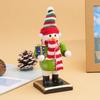 Christmas Wooden Nutcracker Soldier Figurine Vintage Xmas Window Display Home Desktop Ornament Holiday Decor Craft Xmas Gift