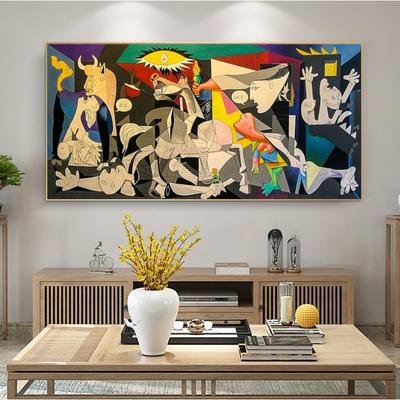 Gernica Picasso, Gemälde auf Leinwand, Reproduktionen berühmter Gemälde, Wandkunst-Poster und -Drucke, Gemälde von Picasso,