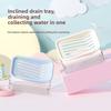 Convenient Double-Layer Soap Box Slanted Drainage Waterproof Soap Case Thickened Plastic Soap Dish Bathroom