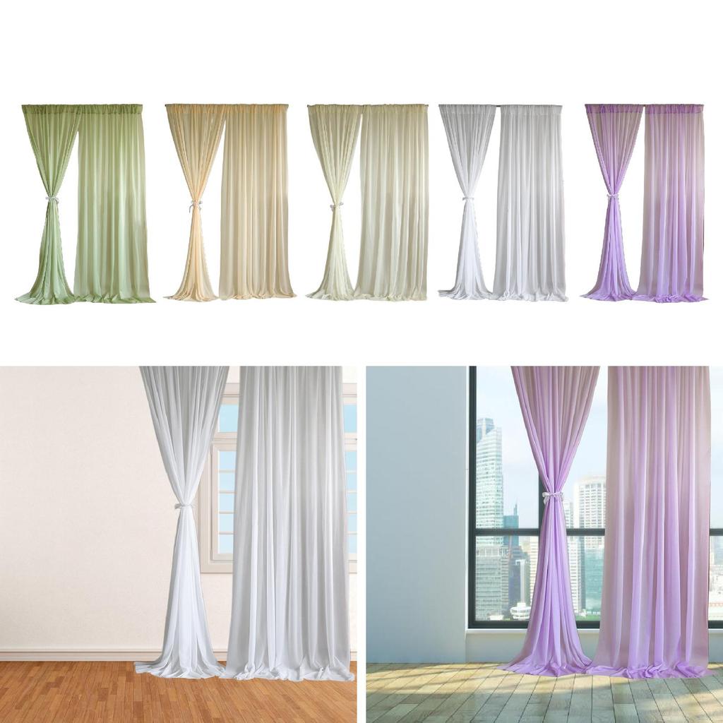 Backdrop Curtains Backdrop Drapes Photography with Rod Pockets Decorative 2