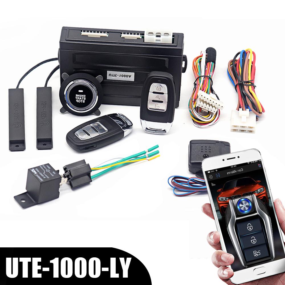 Universal Remote Start Kit Smartphone Control Car Start Stop Keyless Entry System One-button Start Push Systems