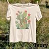 Blooming Cactus Shirt, Desert Botanical Tee, Retro Succulent Graphic Top, Boho Plant Lover Apparel, Southwest Nature Gift, Plant Mom