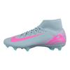 Pantofi sport unisex Zoom Mercurial Superfly 10 Academy MG Prism Pack, culoare turcoaz-roz cub-explozie, FQ1456-301