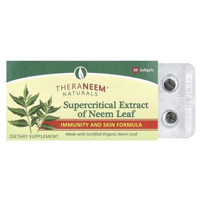 Theraneem® Naturals, Extrait Supercritique de Feuille de Neem, 8 mg, 30 Gélules Molles