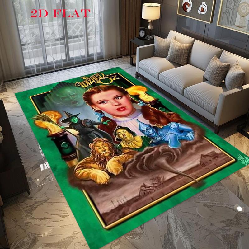 Wizard Oz Vintage Movie Poster Carpet Printing Suitable For All Seasons Art Dormitory Decoration Bathroom Mat